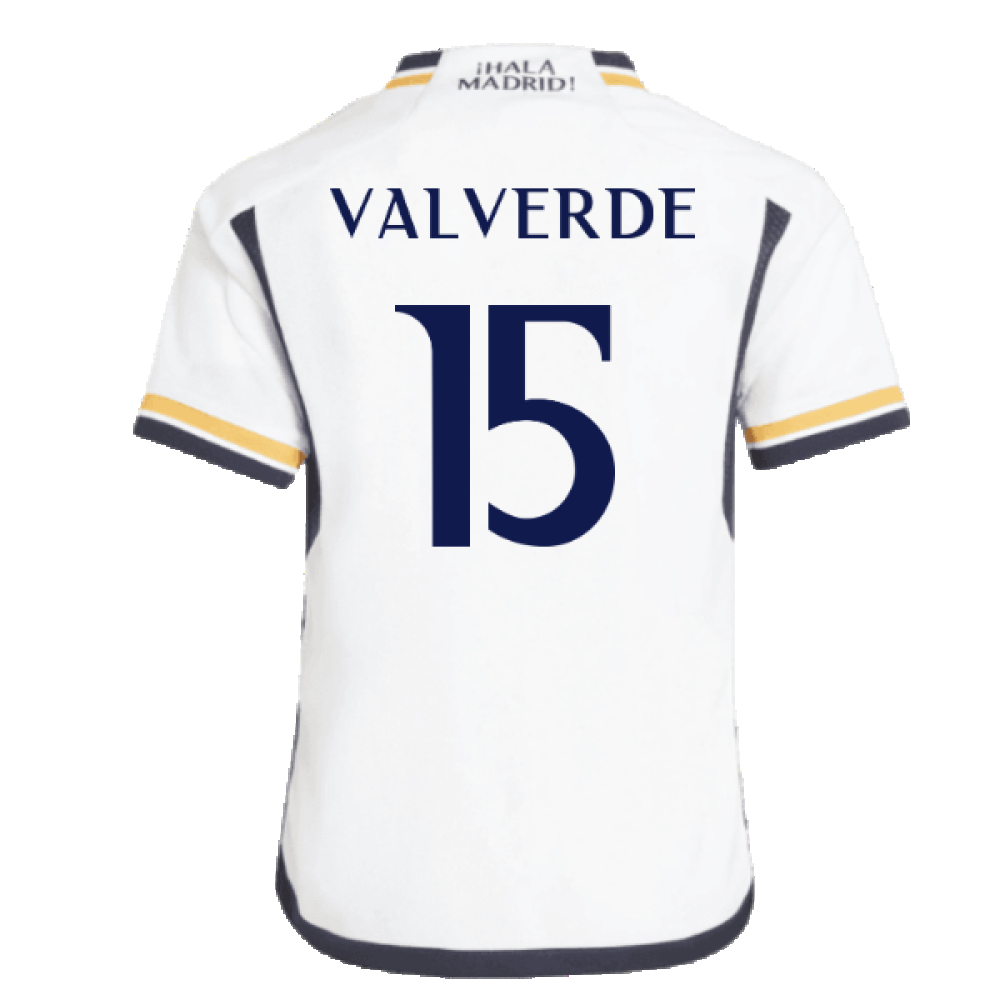 2023-2024 Real Madrid Home Mini Kit (Valverde 15)