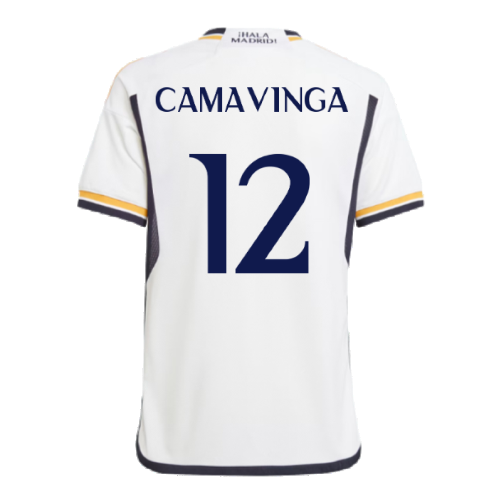 2023-2024 Real Madrid Home Youth Kit (Camavinga 12)