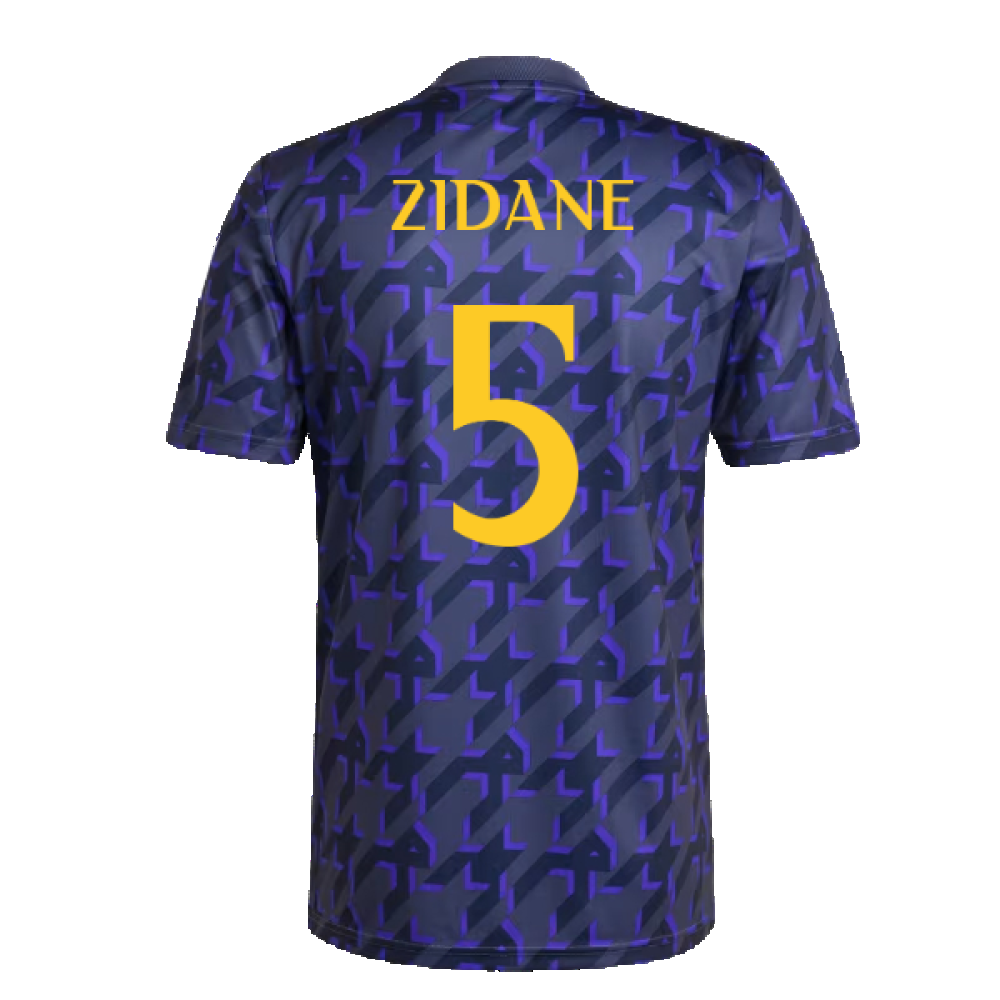 2023-2024 Real Madrid Pre-Match Shirt (Shadow Navy) (Zidane 5)