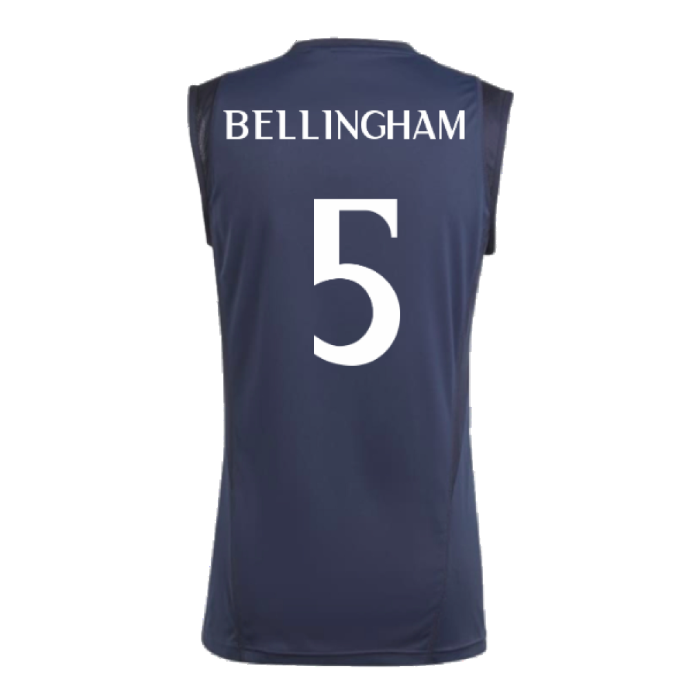 2023-2024 Real Madrid Sleeveless Jersey (Legend Ink) (Bellingham 5)