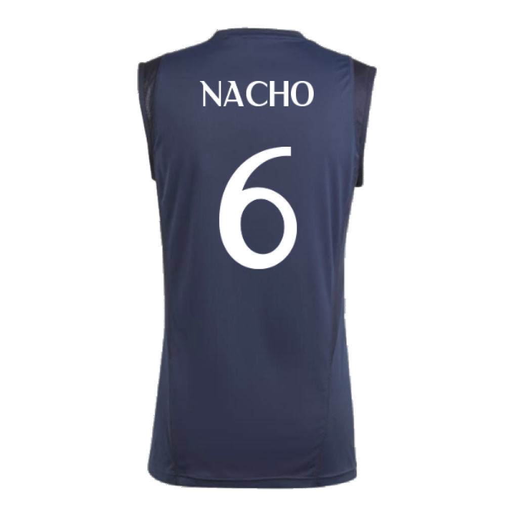 2023-2024 Real Madrid Sleeveless Jersey (Legend Ink) (Nacho 6)