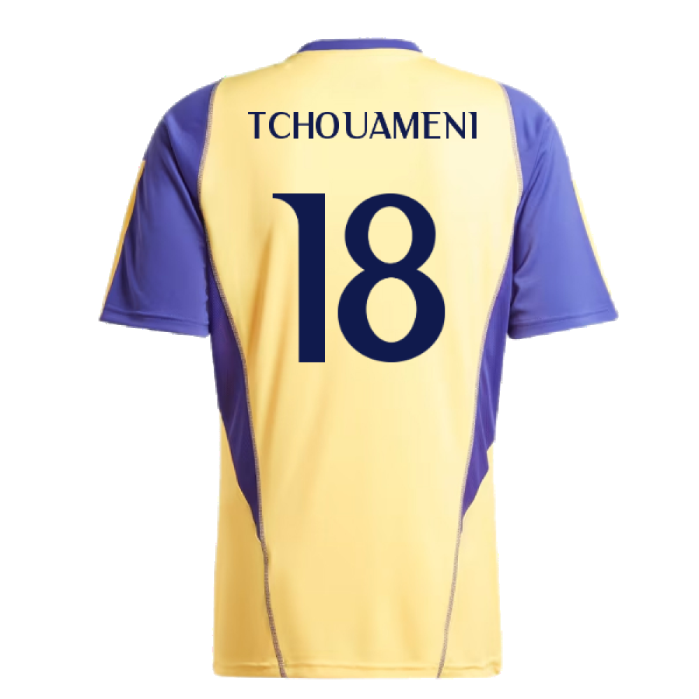 2023-2024 Real Madrid Training Shirt (Spark) (Tchouameni 18)