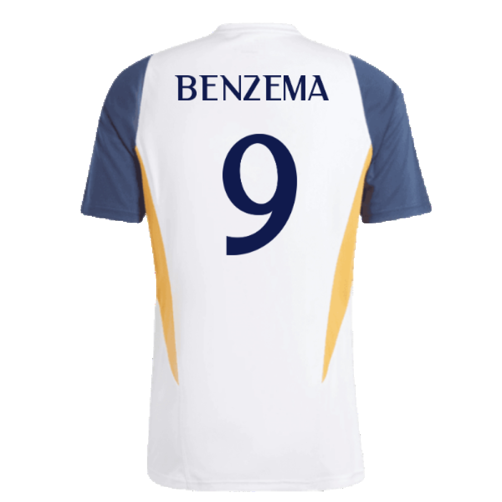 2023-2024 Real Madrid Training Shirt (White) (Benzema 9)