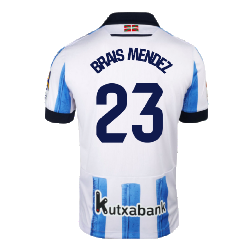 2023-2024 Real Sociedad Home Shirt (Brais Mendez 23)