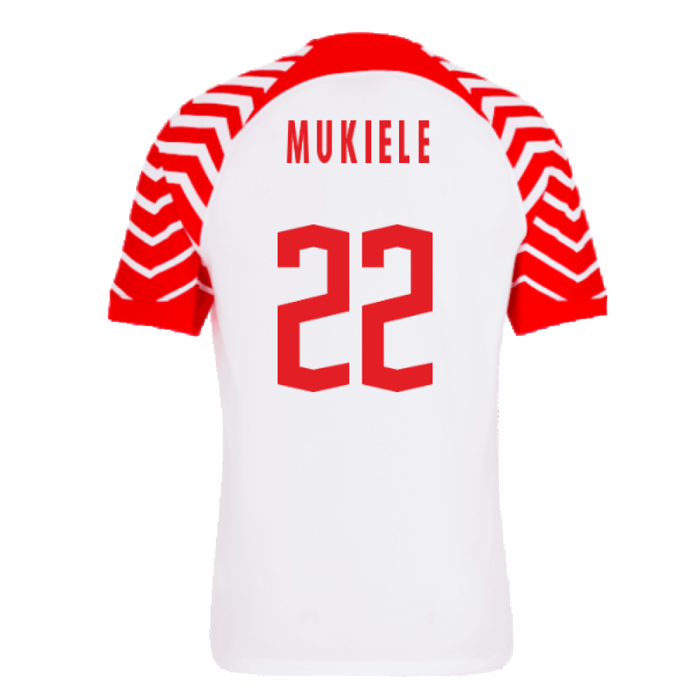 2023-2024 Red Bull Leipzig Home Shirt (Mukiele 22)