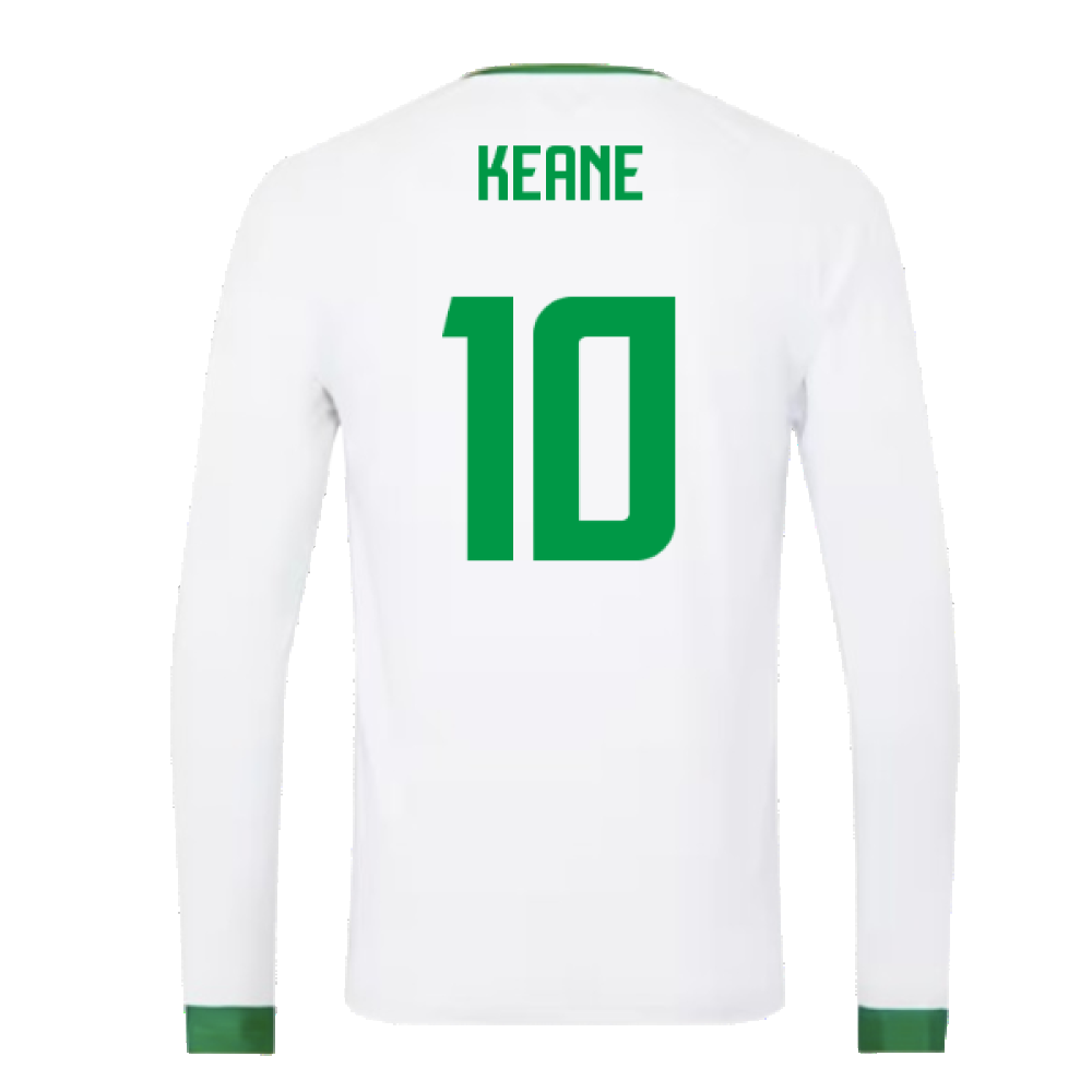 2023-2024 Republic of Ireland Away Long Sleeve Shirt (Keane 10)