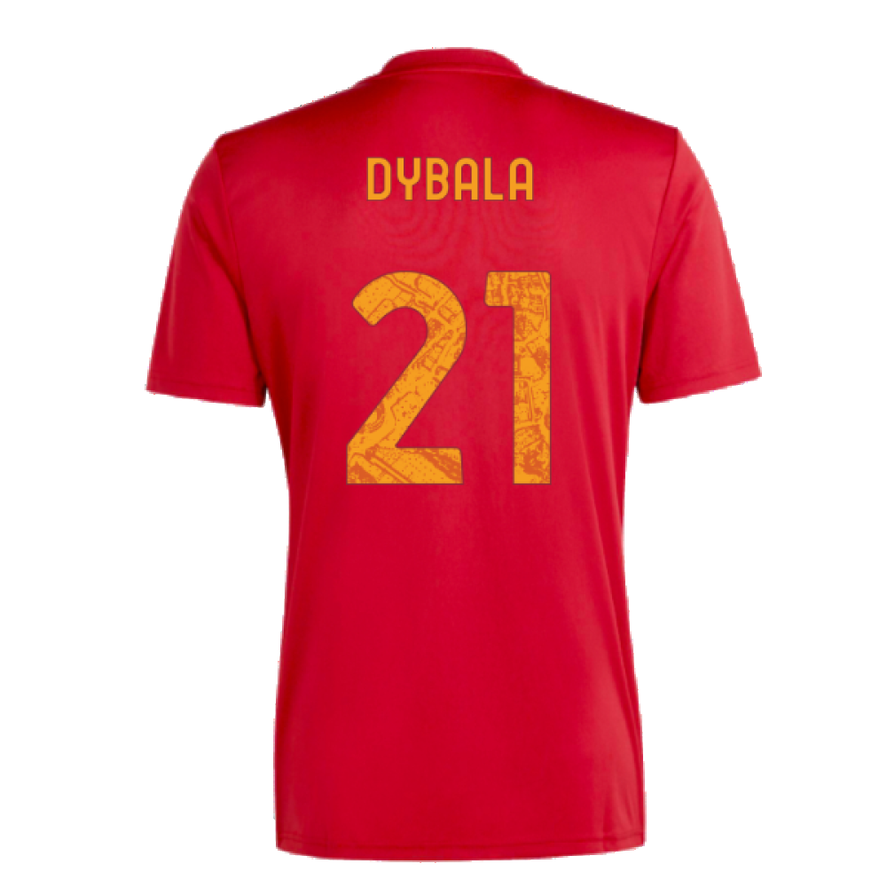 2023-2024 Roma Icon Pre-Match Shirt (Red) (DYBALA 21)