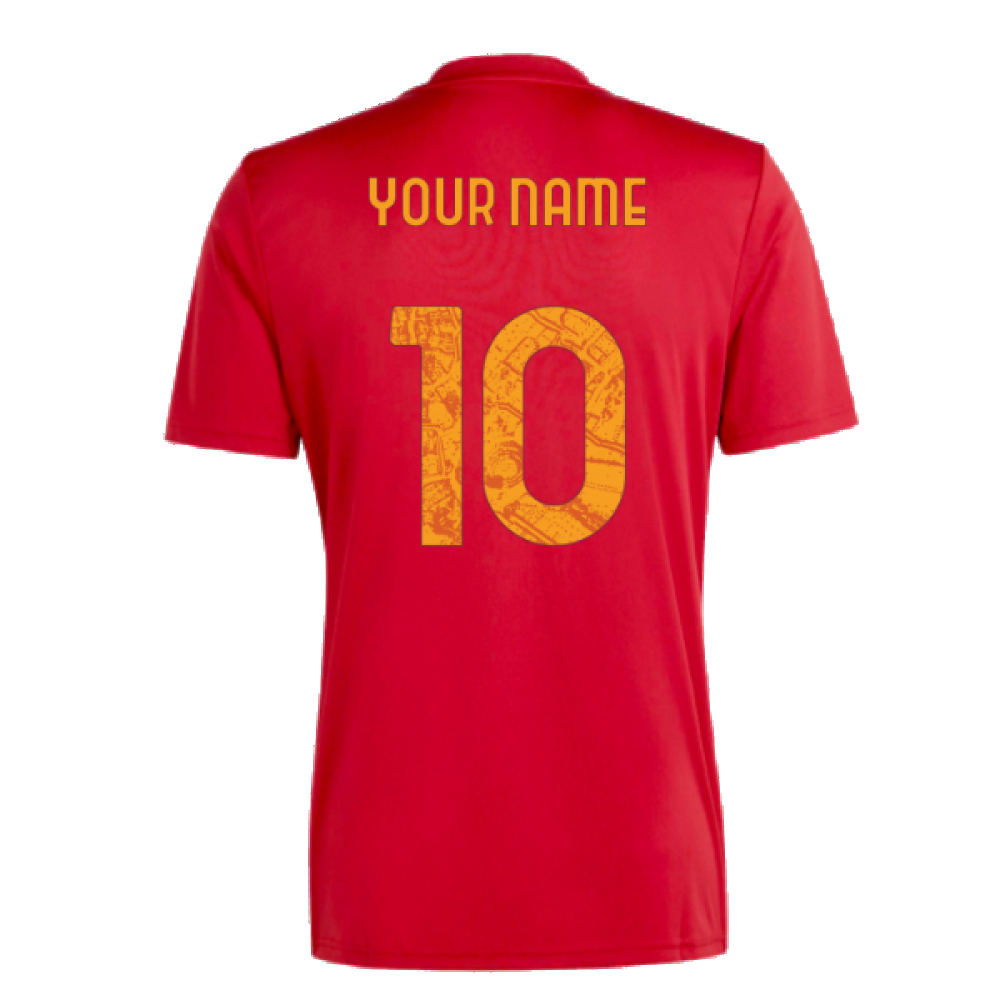 2023-2024 Roma Icon Pre-Match Shirt (Red) (Your Name)