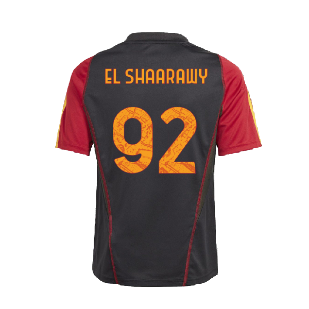 2023-2024 Roma Training Jersey (Black) - Kids (EL SHAARAWY 92)