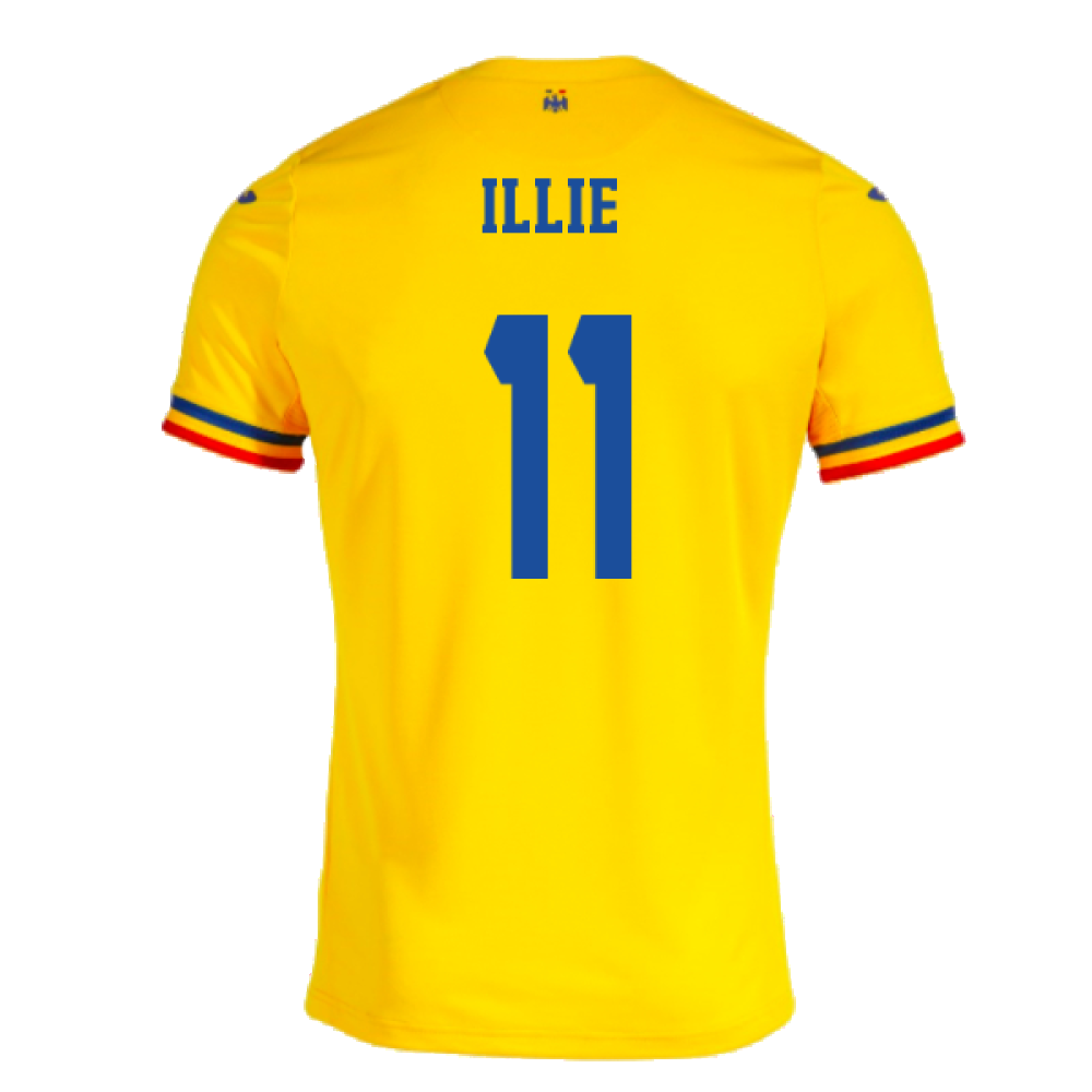 2023-2024 Romania Home Shirt (ILLIE 11)