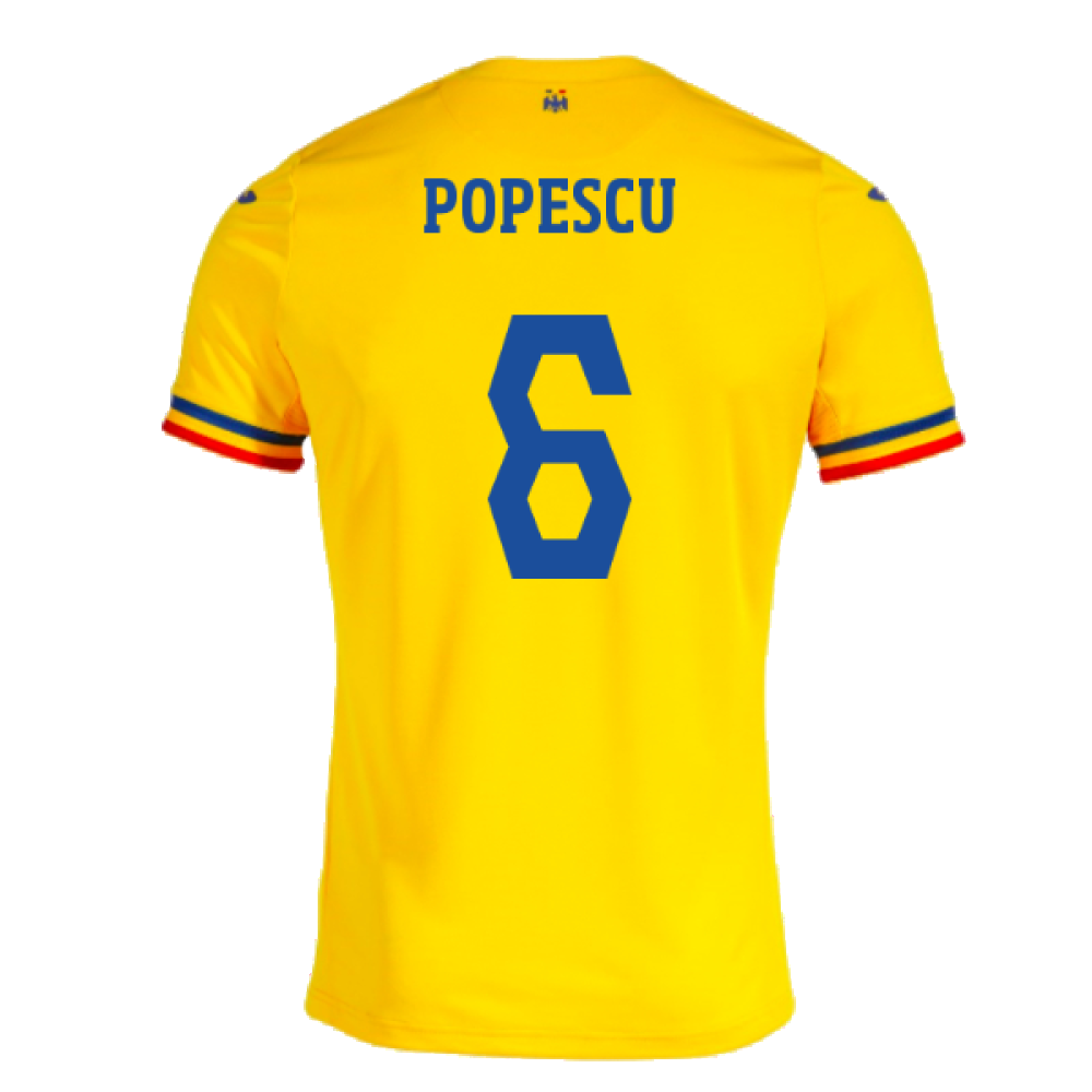 2023-2024 Romania Home Shirt (POPESCU 6)