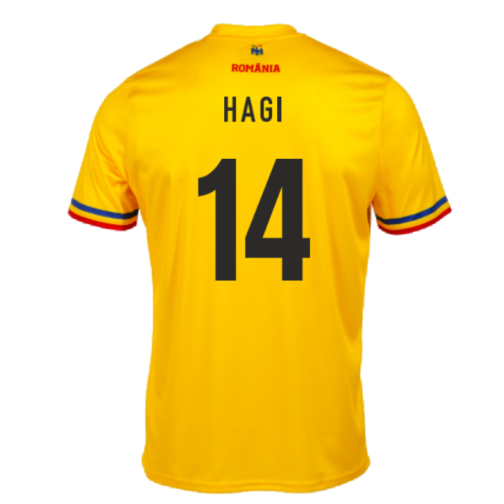 2023-2024 Romania Supporters Official T-Shirt (Yellow) (HAGI 14)