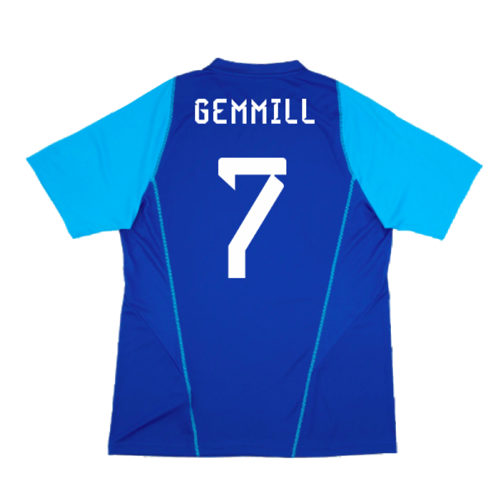 2023-2024 Scotland Player Issue Training Shirt (Blue) (Gemmill 7)