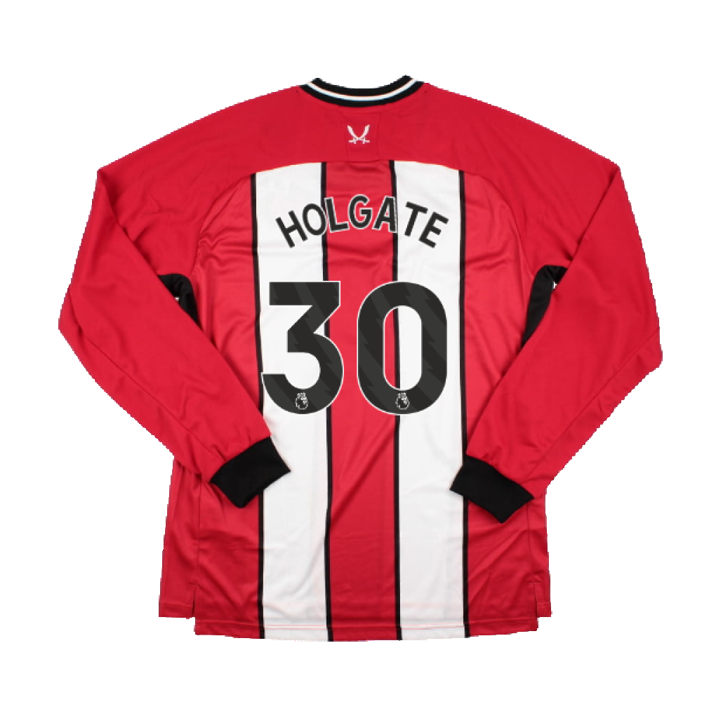 2023-2024 Sheffield United Home Long Sleeve Shirt (Holgate 30)