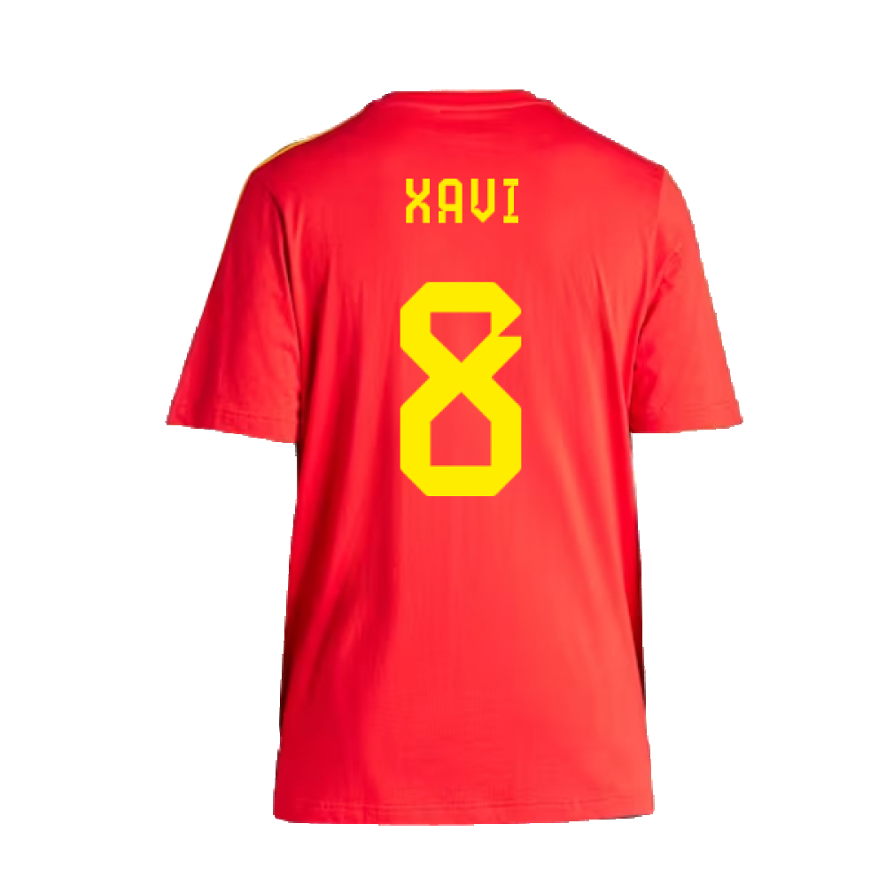 2023-2024 Spain DNA T-Shirt (Red) (XAVI 8)