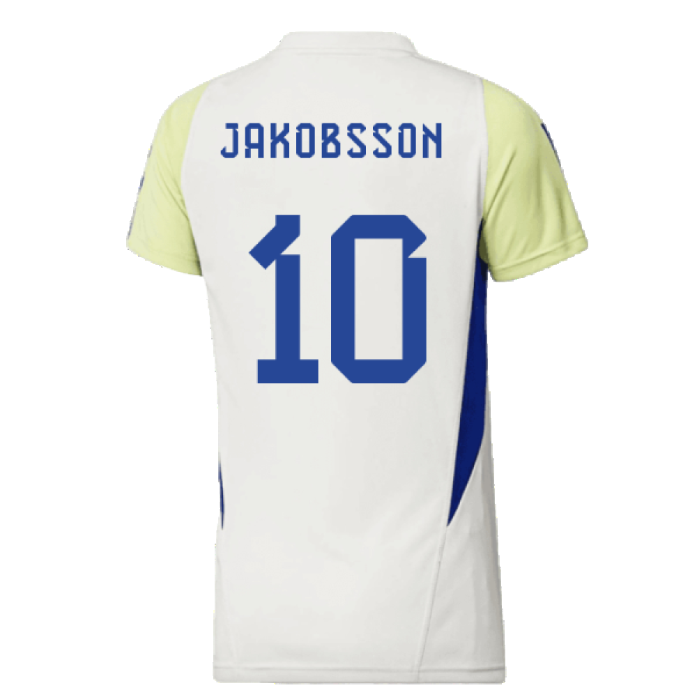 2023-2024 Sweden Training Shirt (White) - Ladies (Jakobsson 10)