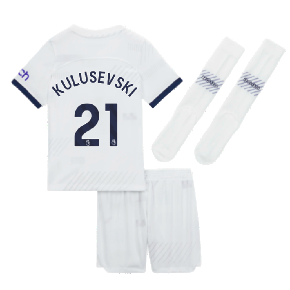 2023-2024 Tottenham Home Mini Kit (Kulusevski 21)