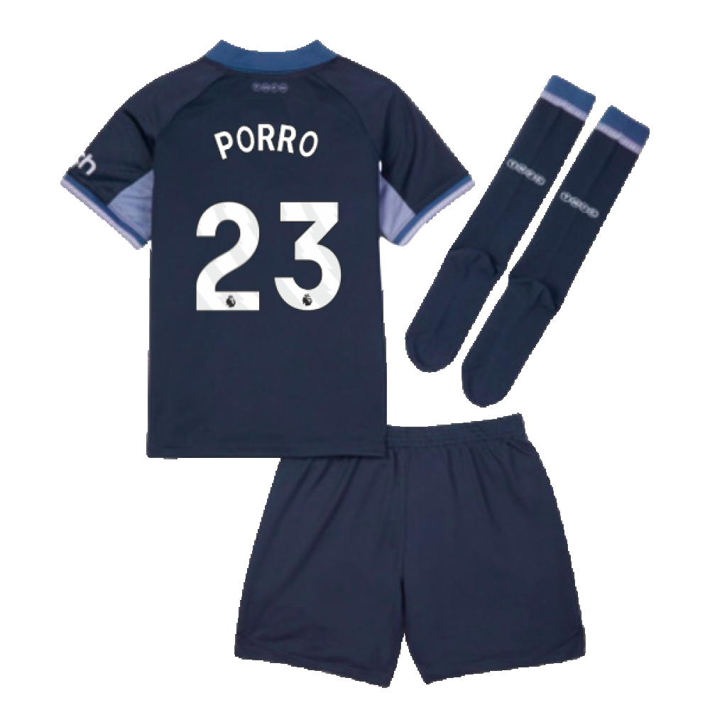 2023-2024 Tottenham Hotspur Away Mini Kit (Porro 23)