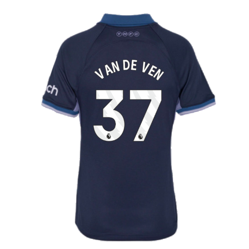 2023-2024 Tottenham Hotspur Away Shirt (Womens) (Van De Ven 37)