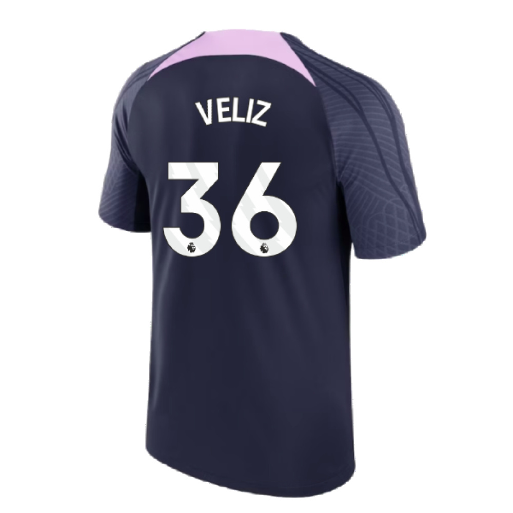 2023-2024 Tottenham Strike Dri-Fit Training Shirt (Marine) (Veliz 36)