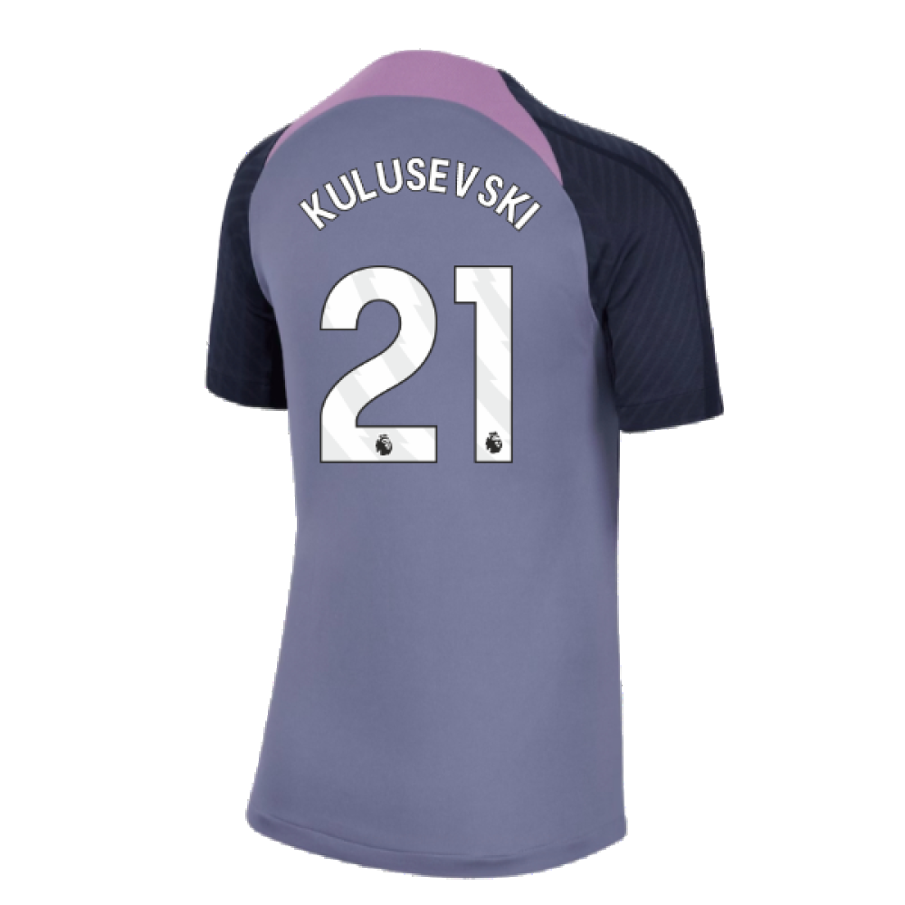 2023-2024 Tottenham Strike Dri-Fit Training Shirt (Violet) (Kulusevski 21)