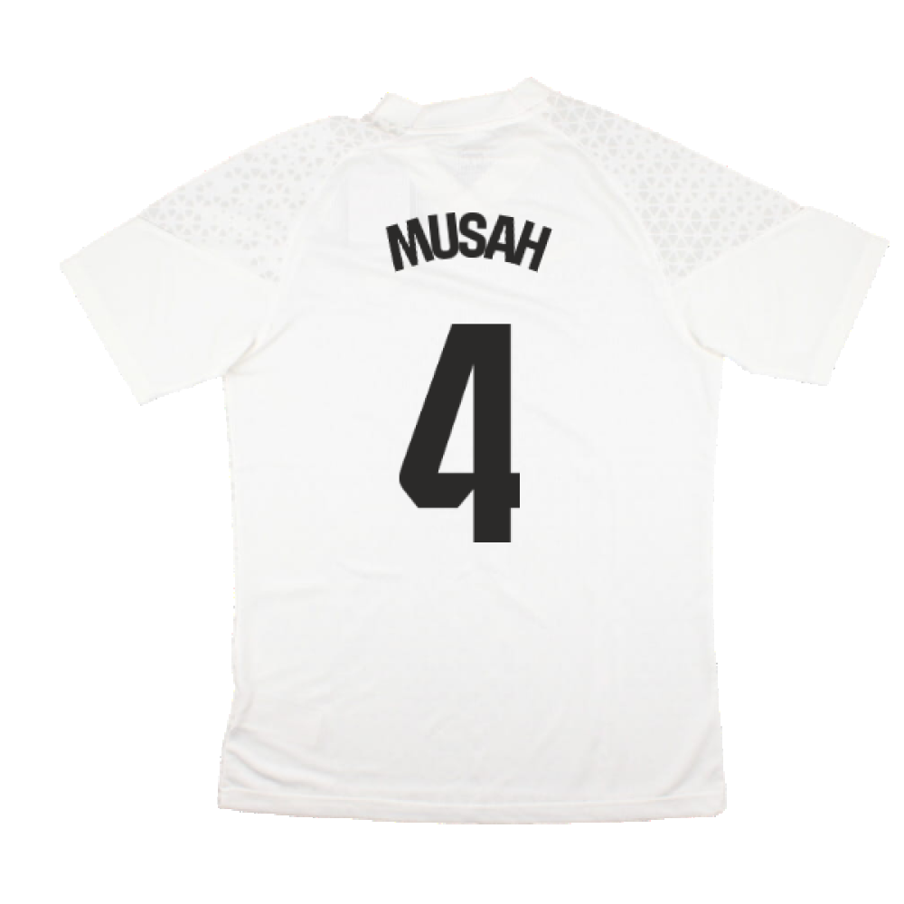 2023-2024 Valencia Training Jersey (White) (MUSAH 4)