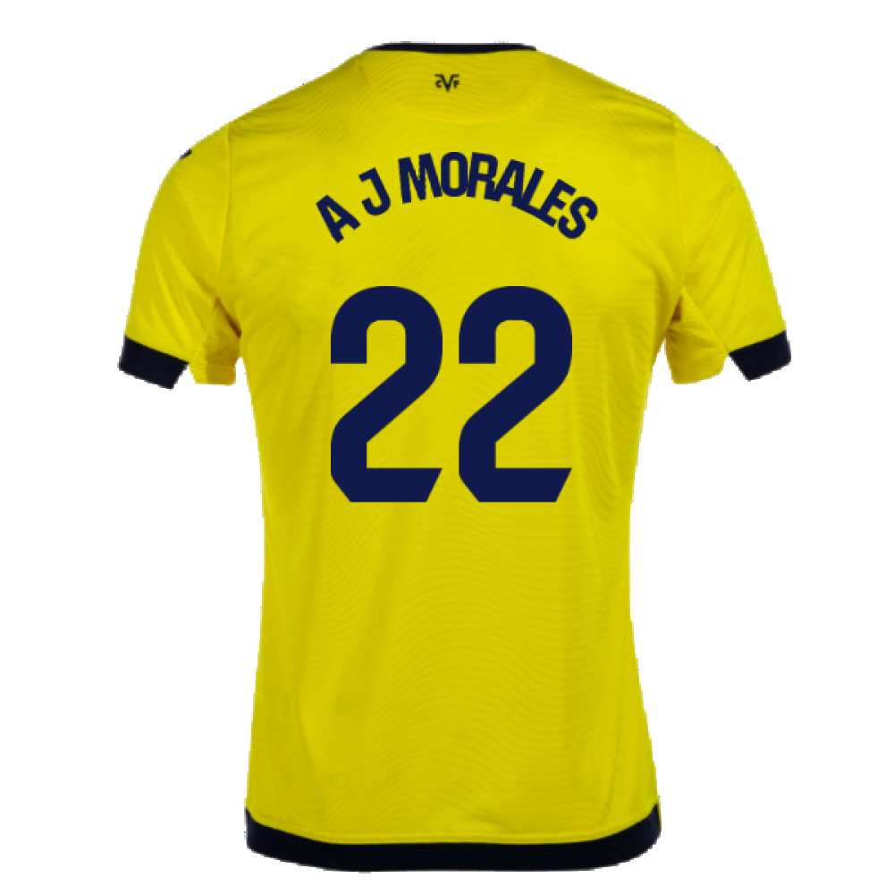 2023-2024 Villarreal Home Shirt (A J Morales 22)