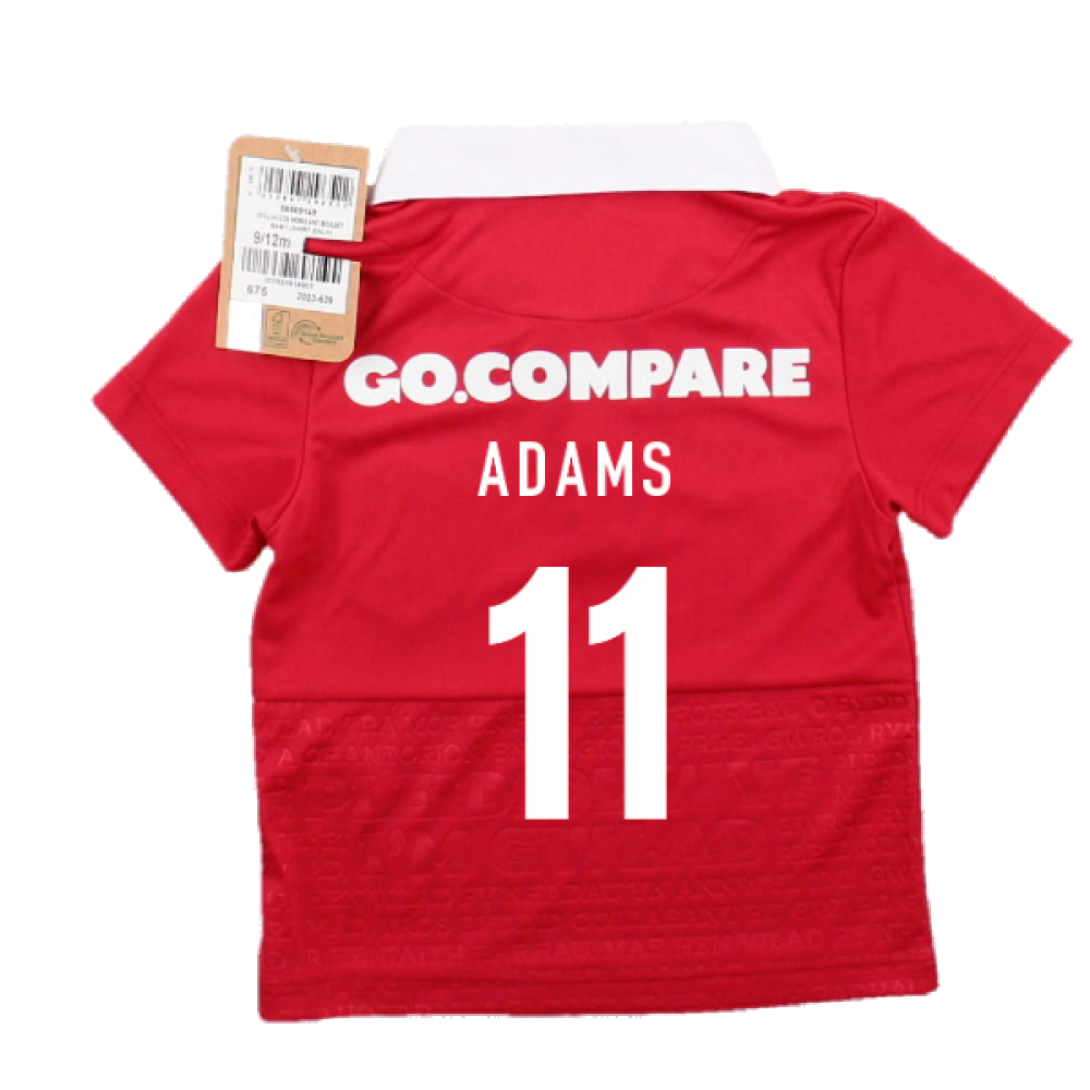 2023-2024 Wales Rugby Home Baby Shirt (Adams 11)