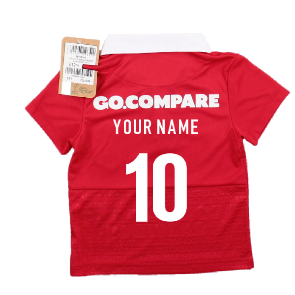 2023-2024 Wales Rugby Home Baby Shirt (Your Name)