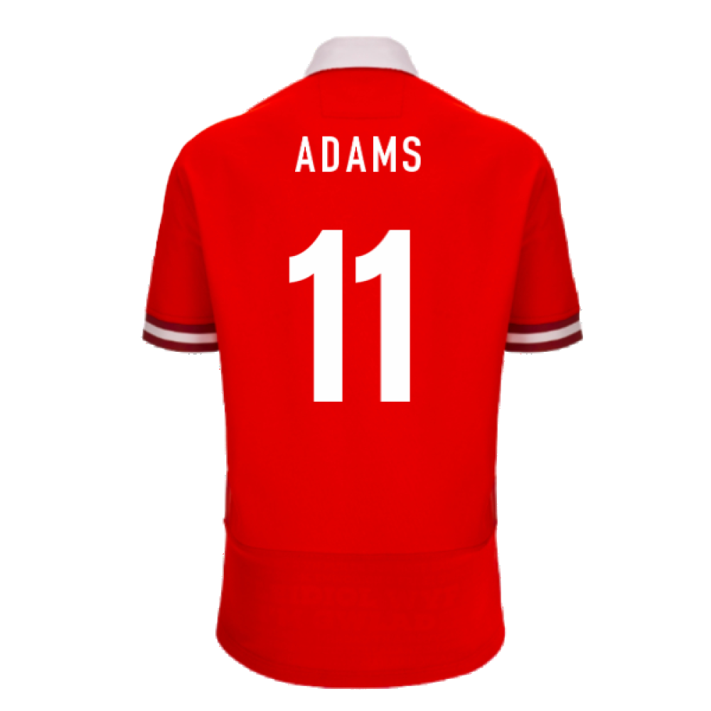 2023-2024 Wales Rugby Home Cotton Shirt (Adams 11)