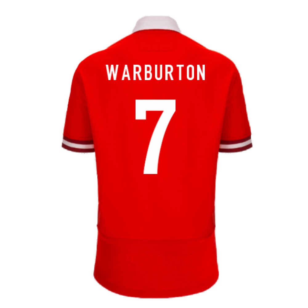 2023-2024 Wales Rugby Home Cotton Shirt (Warburton 7)