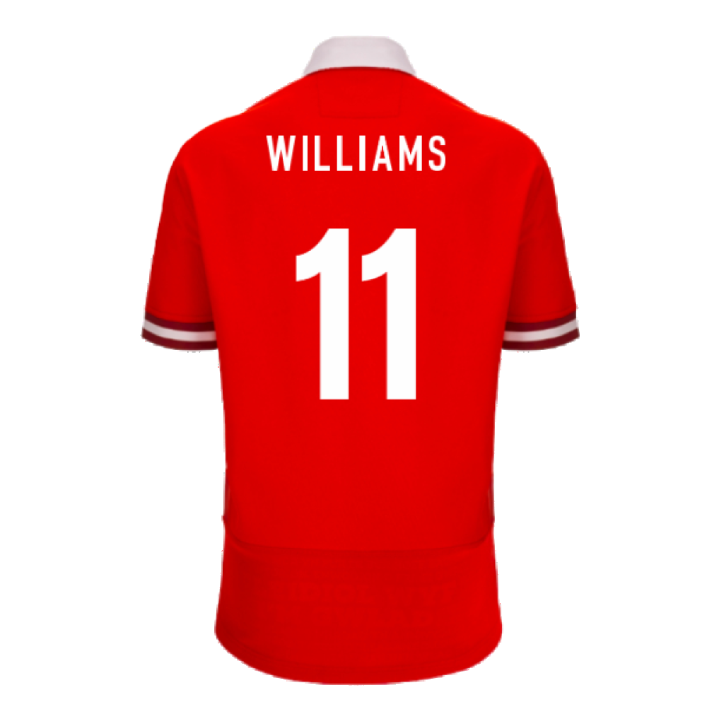 2023-2024 Wales Rugby Home Cotton Shirt (Williams 11)