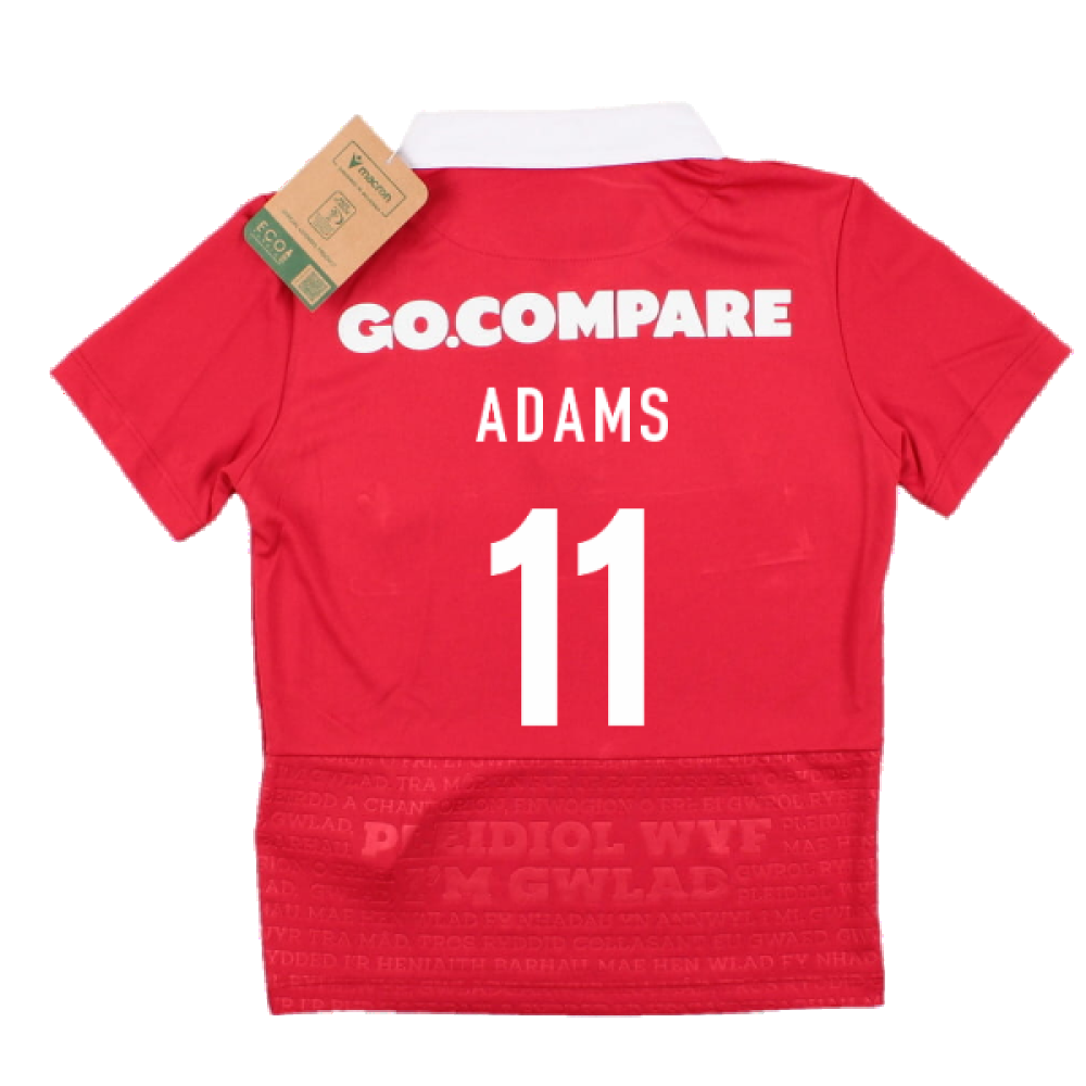 2023-2024 Wales Rugby Home Toddlers Shirt (Adams 11)