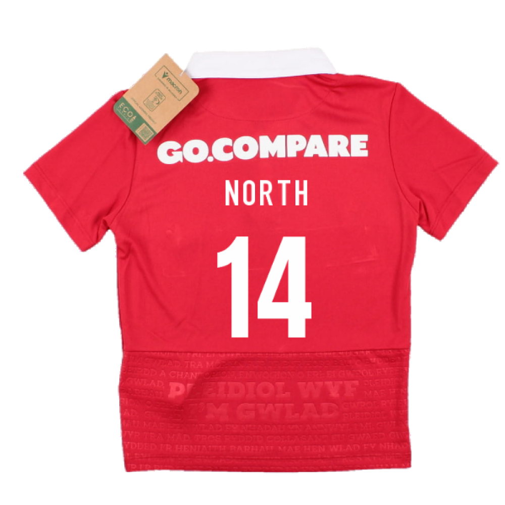 2023-2024 Wales Rugby Home Toddlers Shirt (North 14)