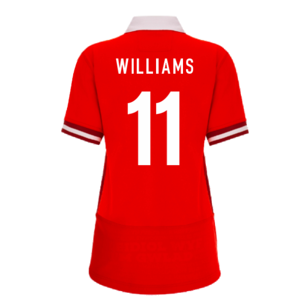 2023-2024 Wales Rugby WRU Home Cotton Shirt (Ladies) (Williams 11)