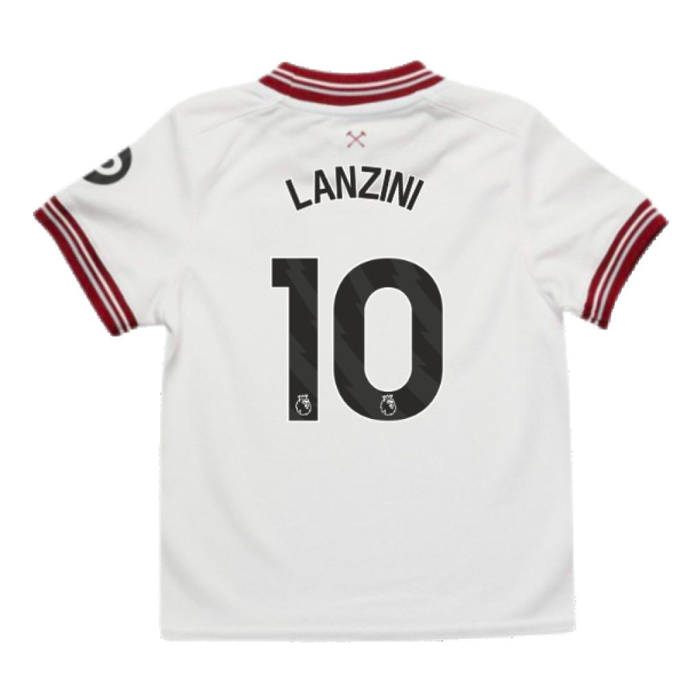 2023-2024 West Ham Away Infant Mini Kit (LANZINI 10)