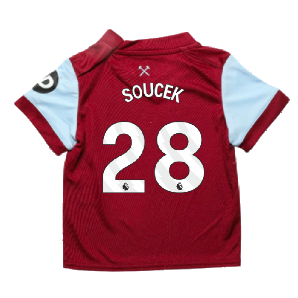 2023-2024 West Ham Home Baby Kit (SOUCEK 28)