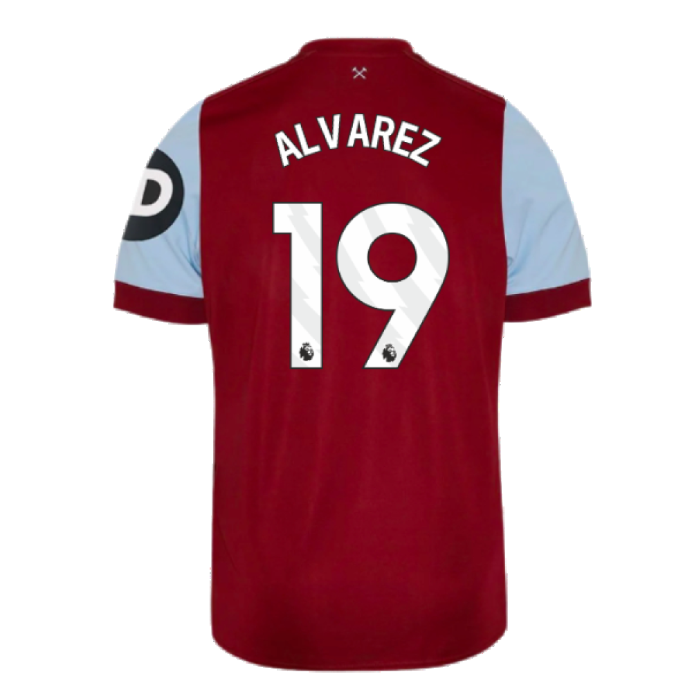 2023-2024 West Ham Home Shirt (Kids) (ALVAREZ 19)
