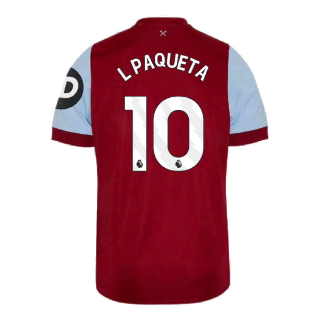 2023-2024 West Ham Home Shirt (Kids) (L PAQUETA 10)