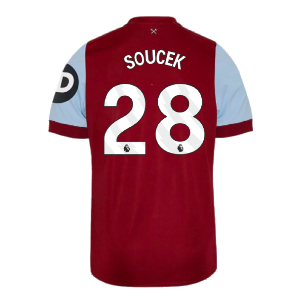 2023-2024 West Ham Home Shirt (Kids) (SOUCEK 28)