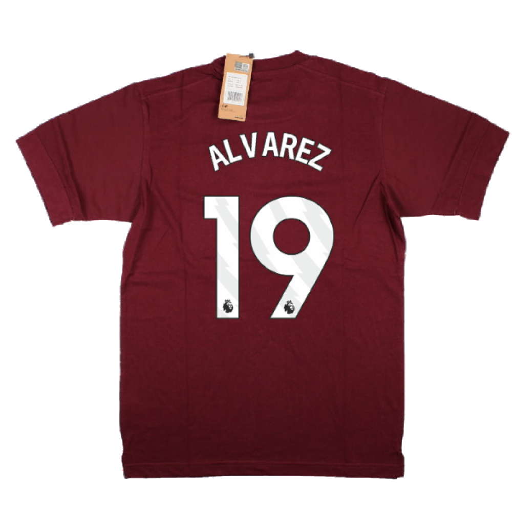 2023-2024 West Ham Leisure Tee (Tawny Port) (ALVAREZ 19)