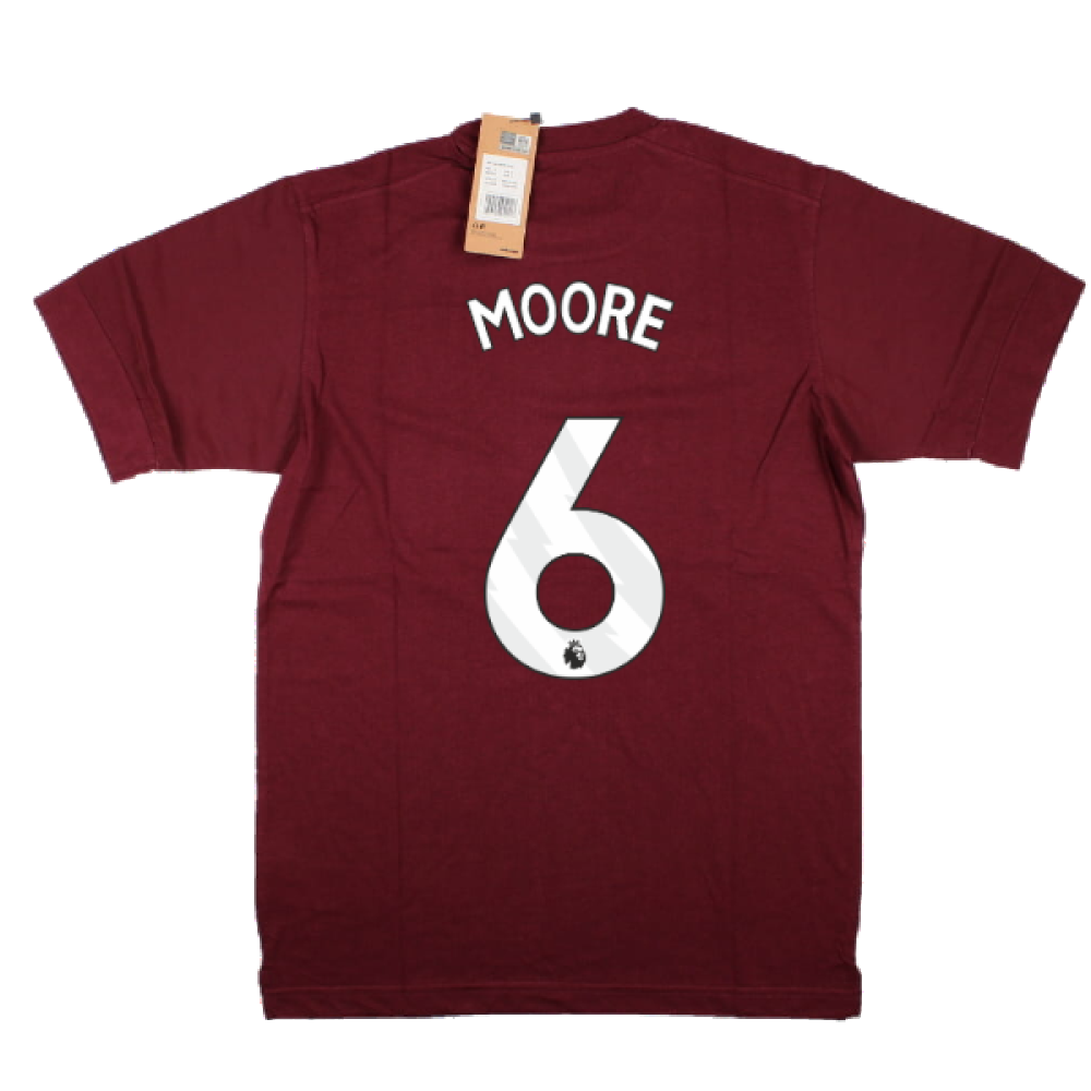 2023-2024 West Ham Leisure Tee (Tawny Port) (MOORE 6)