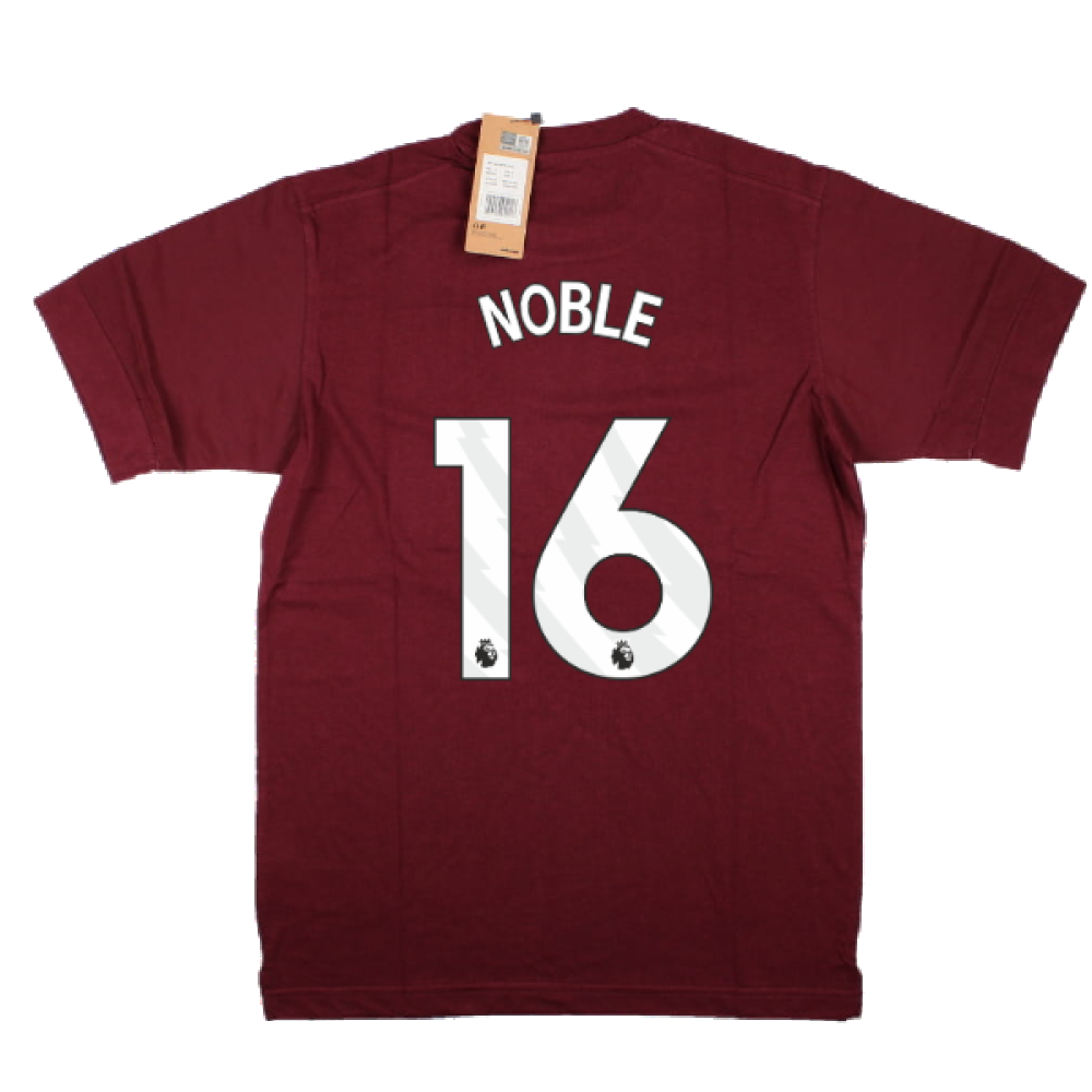 2023-2024 West Ham Leisure Tee (Tawny Port) (NOBLE 16)