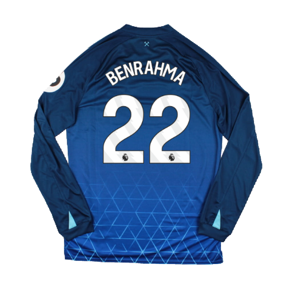 2023-2024 West Ham Long Sleeve Third Shirt (BENRAHMA 22)