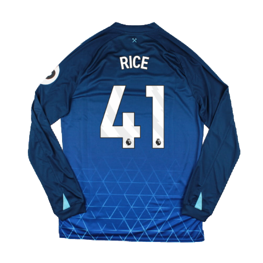 2023-2024 West Ham Long Sleeve Third Shirt (RICE 41)