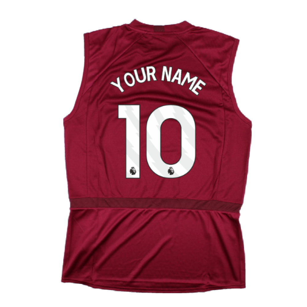 2023-2024 West Ham Sleeveless Tee (Claret) (Your Name)