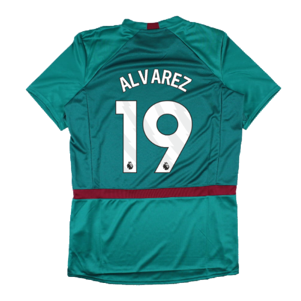 2023-2024 West Ham Training Jersey (Alexanderite) (ALVAREZ 19)