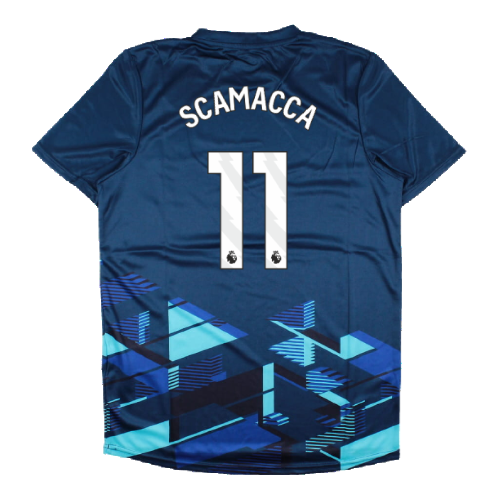 2023-2024 West Ham Warm Up Jersey (Navy) (SCAMACCA 11)