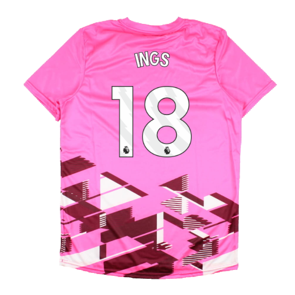 2023-2024 West Ham Warm Up Jersey (Pink) (INGS 18)