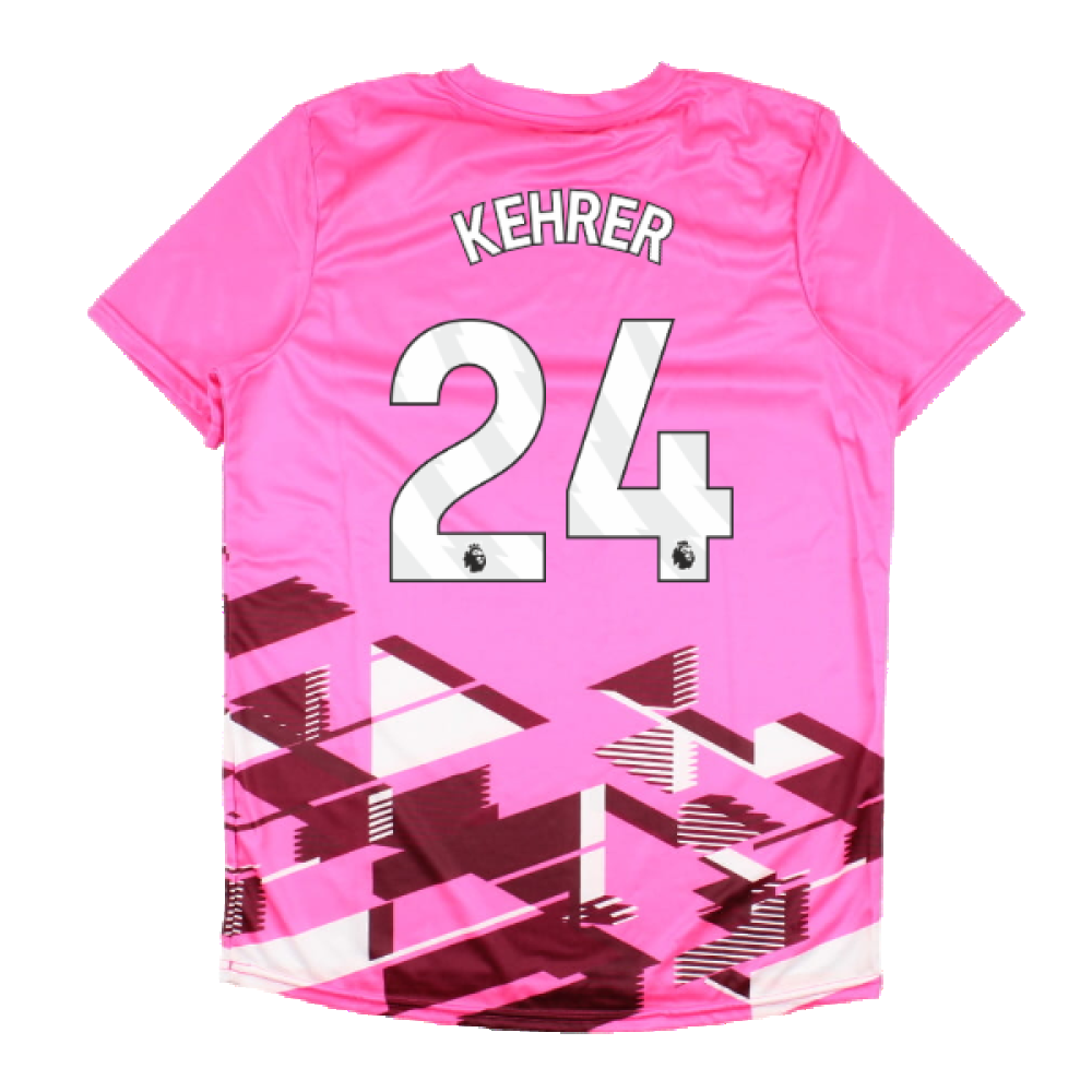 2023-2024 West Ham Warm Up Jersey (Pink) (KEHRER 24)